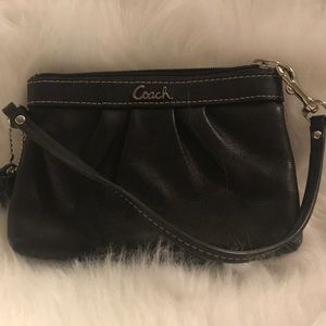 Authentic Coach leather Wristlet in top shape